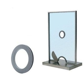 CRL Aluminum Finish Plastic Speak-Thru Hole Frame