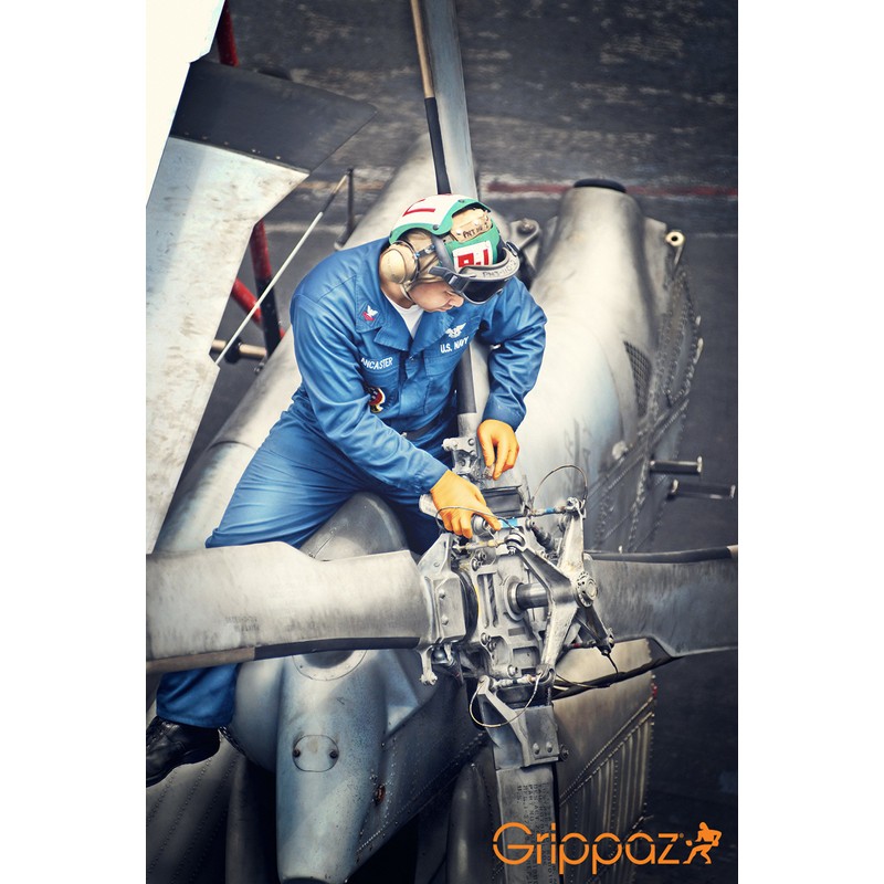 Grippaz Nitrile Gloves (Pack of 50) Latex-free Work Gloves, Extremely
