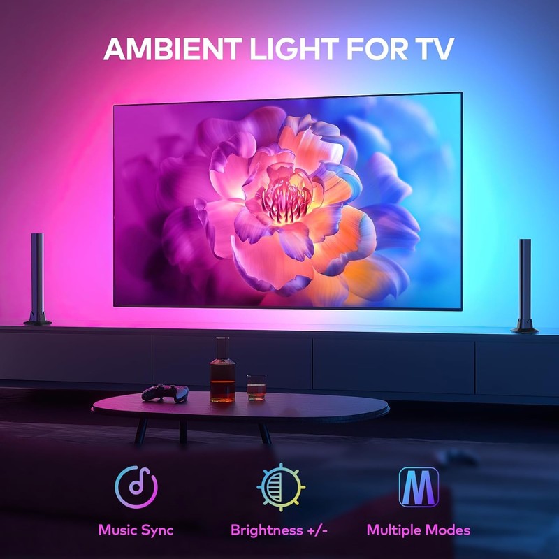 MIWATT 32 cm LED Light Bar RGB Lamp, Rainbow Smart