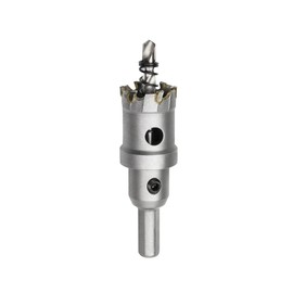 Meccion TCT Carbide Hole Saw Drill Bit, Heavy Duty Industrial Grade Hole Cutter for Stainless Steel, Metal, Alloy, Cast Iron, Copper (25.5mm)