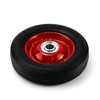 QWORK 2 Pack 6" x 1.5",5/8" Axle, Premium Rubber Wheel