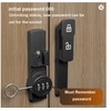 Toolzia Sliding Barn Door Lock - 3-Digit Combination Deadbolt