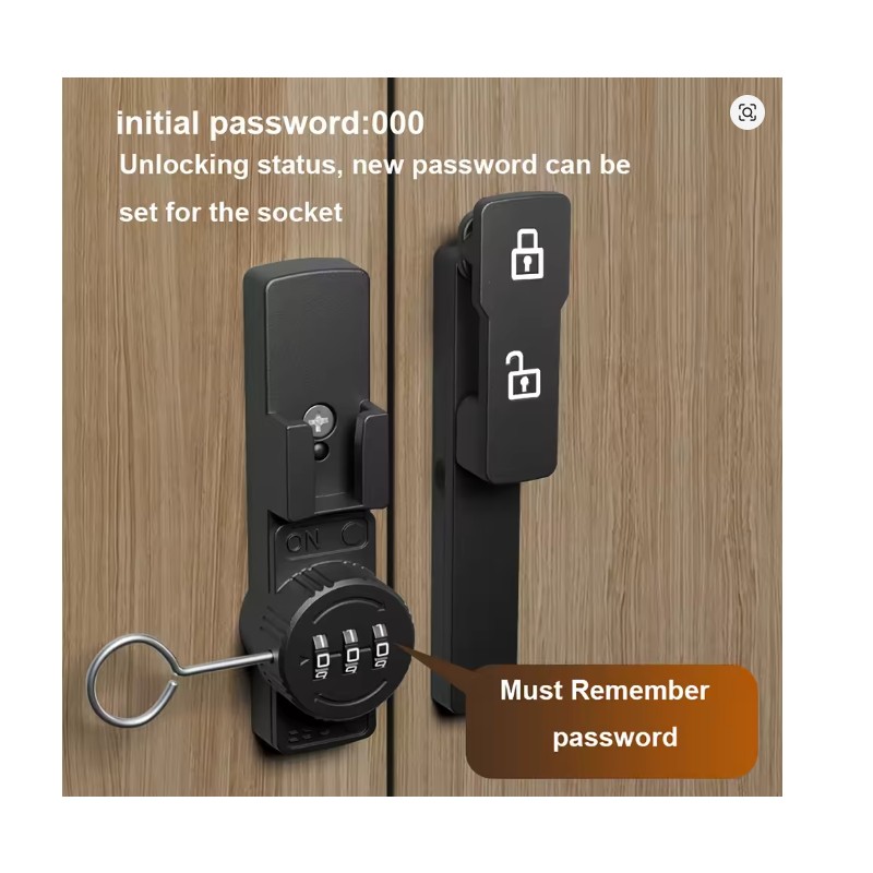 Toolzia Sliding Barn Door Lock - 3-Digit Combination Deadbolt