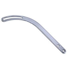 Chrome Lower Alternator Bracket SWP Header for SBC CHEVY 265 283 327 350 Short Water Pump