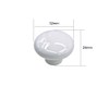 NUODWELL 10Pcs Round Colorful Ceramic Cabinet Knobs Single Hole Pull