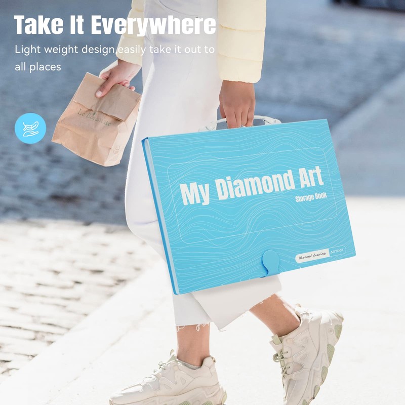 ARTDOT A2 Storage Book for Diamond Art Kits, Diamond Art