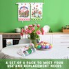 Patelai 6 Pack Easter Kitchen Towels Bunny Rabbit Dish Seasonal
