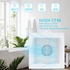 Hose Vary Lightweight Bathroom Fan for Ceiling, 110CFM Ductless Bathroom