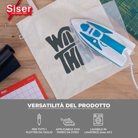 Siser® EasyWeed® Anthracite, 30 cm x 1 m, Thermo-Transferable Flex Film for Personalising Fabrics, Creative Hobbies, VeganOk and Oeko-Tex Standard 100 Class I Certified