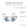 POPLYKE S925 Sterling Silver Butterfly Stud Earrings Hypoallergenic Heart Butterfly