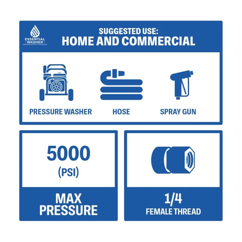 Stainless Steel 1/4' Quick Connect Female NPT Fittings Car Cleaning