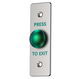 Push to Exit Button for Door Access Control Big Press Button Waterproof Stainless Steel Shell with Back Mounted Box NO/COM Output