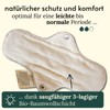 BewusstGrün® 3 Organic Fabric Pads + Care Instructions I 100%