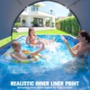 StarOcean Foldable Pool with Canopy,Non Inflatable Pool,Large Foldable Swimming Pool