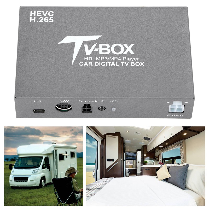 Car Digital TV Box Receiver Standrad H.265 6M/7M/8M Channel Band