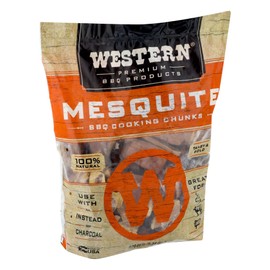 Western Premium BBQ Bagged and Heat Treated Wood Cooking Chunks, for Charcoal or Gas Grills and Smokers, Mesquite Flavor, 1.3 Cubic Feet4
