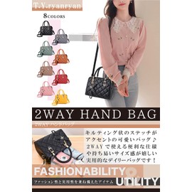 T.Y.ryanryan Women's Shoulder Bag, Smaller, Crossbody Handbag, Quatrefoil, green