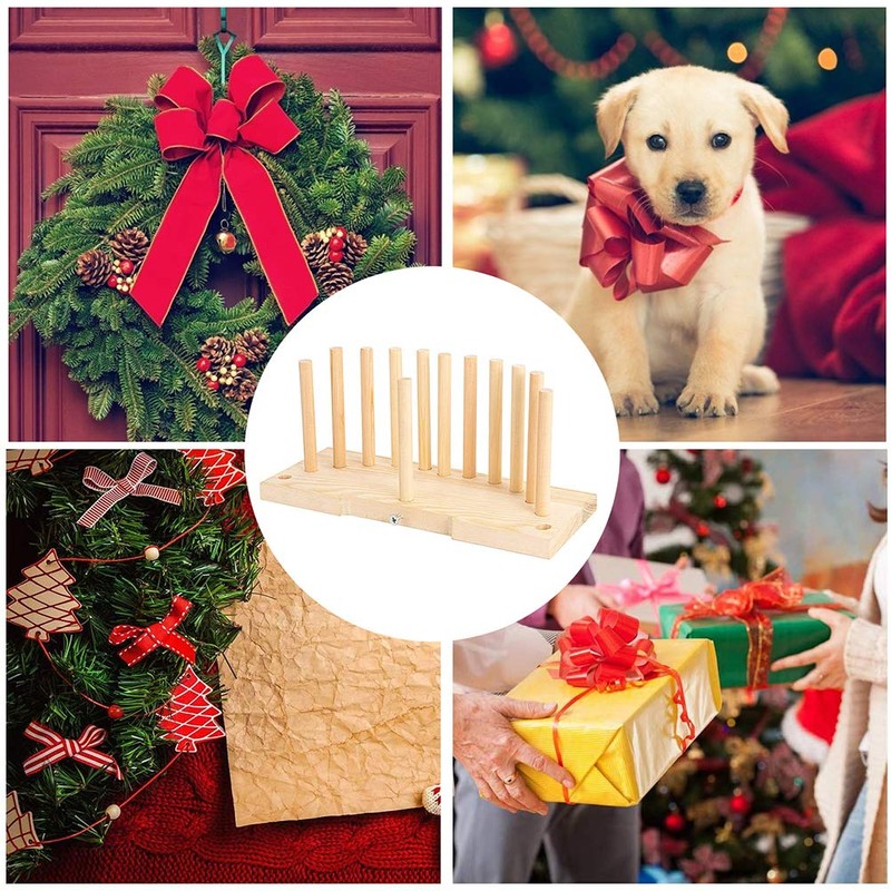 Bow Maker Wooden Wreath Bow Maker Tool and Portable Wooden