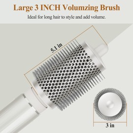 ZEPHBLOW Large Round Volumizing Brush for Shark Flex Style HD430/435/440, Large Round Brush Attachment Compatible with Shark FlexStyle Air Styling & Drying System, Ideal for Volumizing Styling
