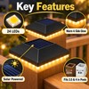 2-Pack Solar Post Cap Lights for 3.5 & 4-Inch Square