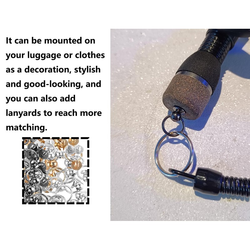 Lhbwhiz Pack of 24 O Ring Screw Rivets, Press Stud