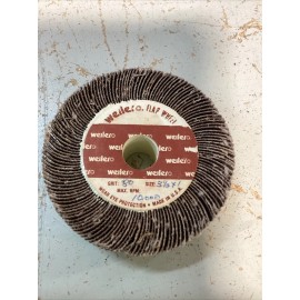 Weiler 3-1/2” X 1”x 5/8” AH 80 Grit Bench Grinder Flap Wheels 10,000rpm