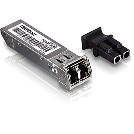 TRENDnet SFP Multi-Mode LC Module, Up to 550m (1800 Ft), Mini-GBIC, Hot Pluggable, IEEE 802.3z Gigabit Ethernet, Supports Up to 1.25 Gbps, Lifetime Protection, Silver, TEG-MGBSX