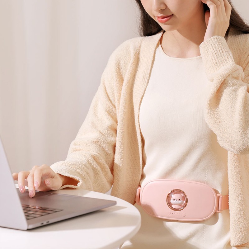 Uterus Heating Belt 4 Gear Adjustable Pain Reduce Vibrating Hot