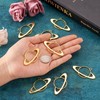 Pandahall 20Pcs Planet Alloy Open Back Bezel Pendants 28.4x54.8x2.45mm Hollow