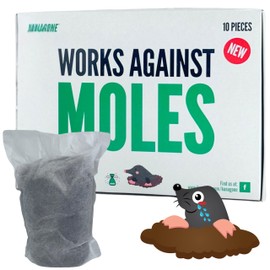 Natural Mole Deterrent Non-Toxic Protection Against Moles 10 Bags Strong Animal Smell Garden
