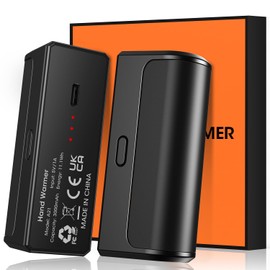 OLV Magnetic Hand Warmers Rechargeable 2 Pack 6000mAh Electric Portable USB Hot Pocket Sized Hand Warmer 18Hrs Long Heating Heater Therapy Gifts for Men Women Camping,Hunting,Golf,Travel Essentials