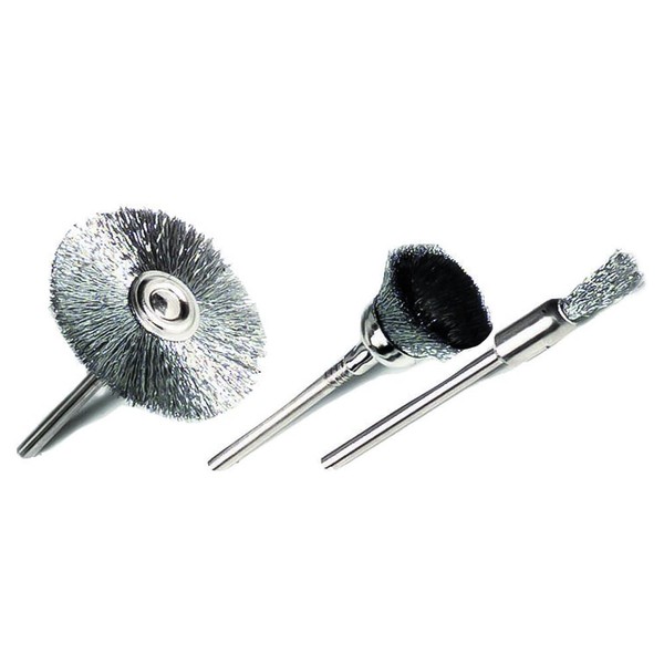 Tivoly xt20252000566 Mini Sanding Brushes, Set of 3 Pieces