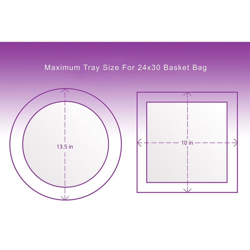 Purple Q Crafts Clear Cellophane Basket Bags 24"x30" 10 Pack