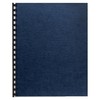 Fellowes® Linen Classic Presentation Covers, 8 1/2" 11", Navy, Pack
