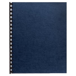 Fellowes® Linen Classic Presentation Covers, 8 1/2" 11", Navy, Pack of 200