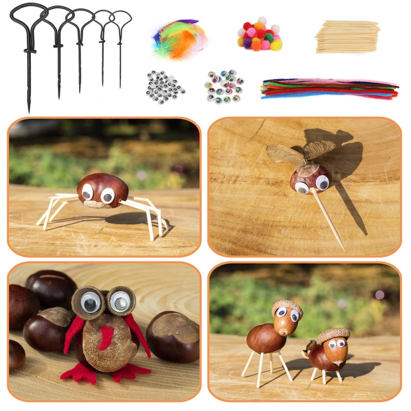 Chestnut Craft Set Metal DIY Children Craft Toy Gift