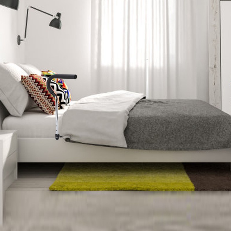 Bedside Assist Handle Bed Guardrail Get Up Rail Adjustable Height