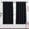 NICETOWN Black Curtain Drape for Bedroom - Light Reducing Thermal