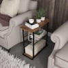 PROXRACER 3-Tier Narrow Side Table Small End Table for Sofa