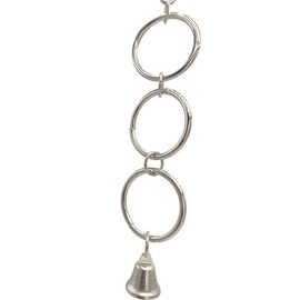 Mandarin Bird Toys 1123 Tough Triple Ring - Durbable Pulling Tough Bird Cage Toy, Strong Metal Ring