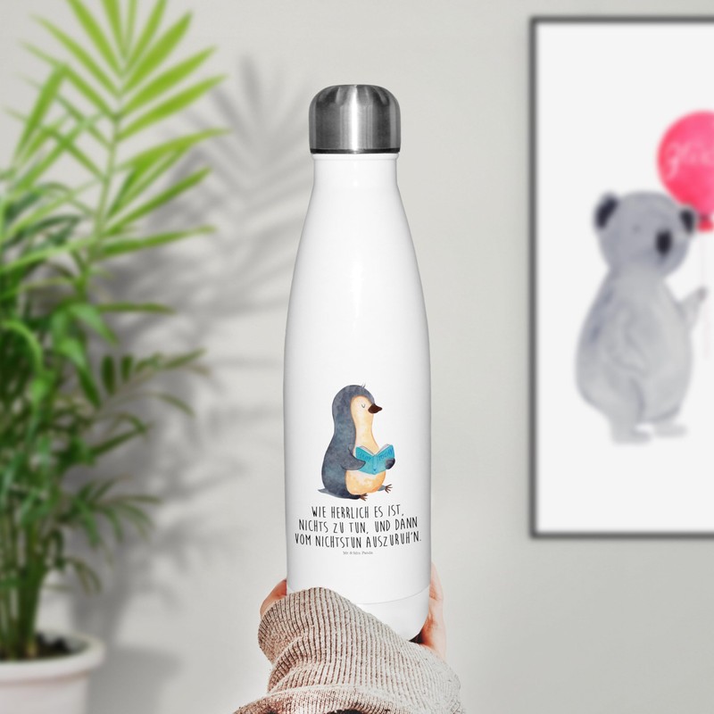 Mr. & Mrs. Panda Thermos Flask Penguin Book - Gift,