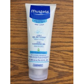 Mustela 2 in 1 Cleansing Gel, Baby Body & Hair Cleanser For Infant- 6.76 Oz
