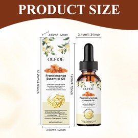 Frankincense Essential Oil,Weihrauchöl, Natürliche Schnell Einziehende Leichte Formel Für Haarwachstum Und Strafft & Hebt Die Haut Deep Nourishing, Ätherische Öle Für Haar,Haut, Körper