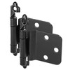 5 Pair Pack - Cosmas 16890-FB Flat Black Cabinet Hinge