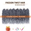 Pre-twisted Passion Twist Hair 10 Inch 8 packs Short Passion