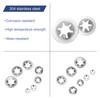 QUARKZMAN Pack of 200 Inner Tooth Star Discs Assortment M2