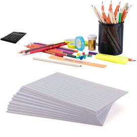 Emraw Heavy Weight Ruled Index Cards 3x5 Inch Card 100 Sheets Perfect for Creating Flash Cards, Making Lists (100 Sheets Per Pack) (Pack of 2)