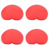 12 Pcs Heart Stress Toy Elastic Soft Simulation Rubber Red