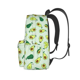 KiuLoam 17 inch Backpack Different Cute Avocados Laptop Backpack Shoulder Bag School Bookbag Casual Daypack