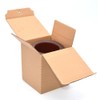Medifier Vintage Chinese Bamboo Wood Desk Pen Pencil Cup Holder